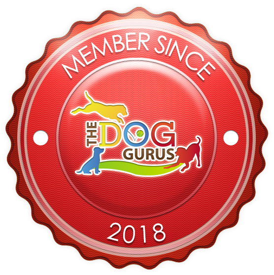 image of dog guru badge